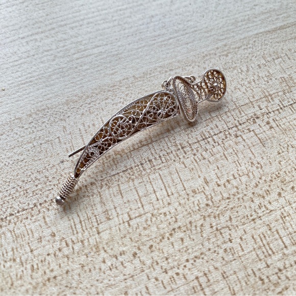 Kanjar pin from Oman, silver - Picture 4 of 4